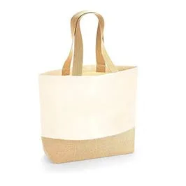 Farum - Grs-certified Recycled Cotton-jute Mini Bag - Natural Farum - Grs-certified Recycled Cotton-jute Mini Bag - Natural