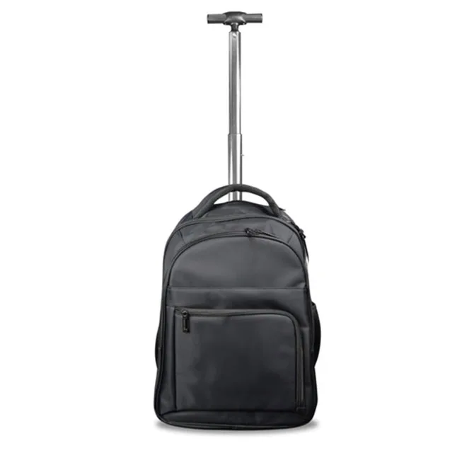 BREE - SANTHOME 2 Wheels Trolley Backpack - Black