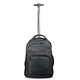 BREE - SANTHOME 2 Wheels Trolley Backpack - Black