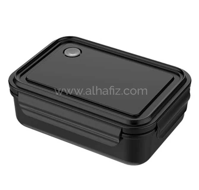 BERGEN - Hans Larsen Stainless Steel Lunch Box - 800ml - Black