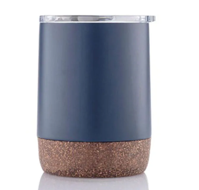 GOUDA - Hans Larsen Vacuum Mug With Cork Base - Blue