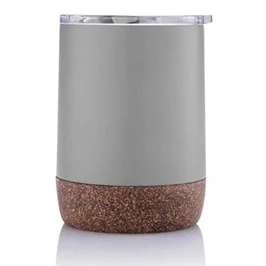 GOUDA - Hans Larsen Vacuum Mug With Cork Base - Grey