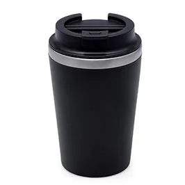 Moss - Giftology Steel/pp Double Wall Tumbler - 350ml - Black