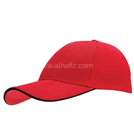 Santhome Nu-Fit® Performance Stretch-Fitted Cap - Red / Black