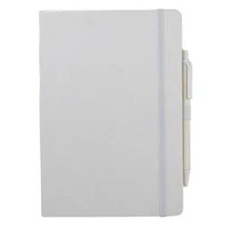 ABULA - eco-neutral® A5 Hard Cover Notebook & Pen Set - Corn Paper