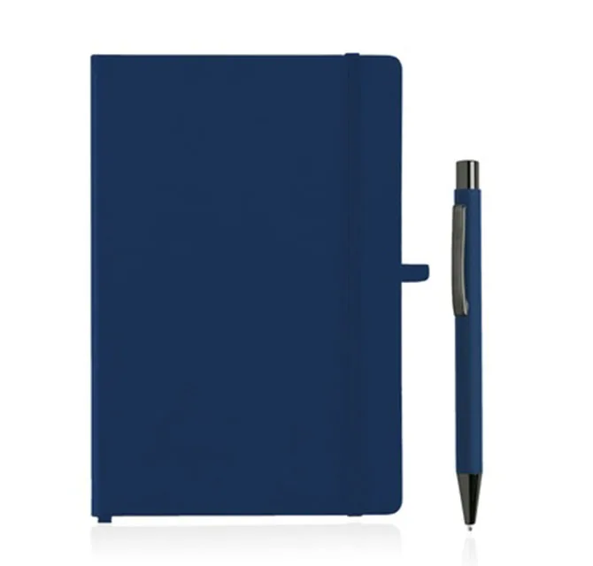 BORNA - Giftology A5 Hard Cover Notebook and Pen Set - Navy