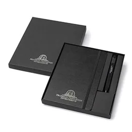 Moleskine Classic - طقم دفتر كبير وقلم Go (أسود)