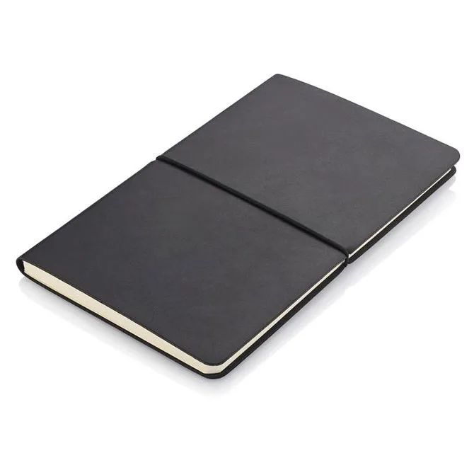 PEJA - Santhome A5 Recycled PU Soft Cover Notebook - Black