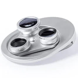 DEPOK - Universal Lens System For Smartphone 4-in-1 Silver