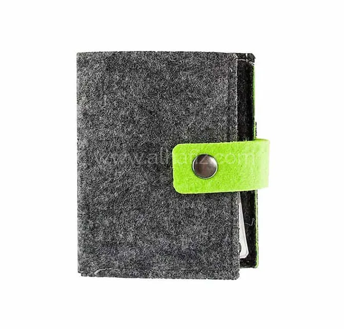 Eco-neutral Felt Cards Holder - Dark Grey