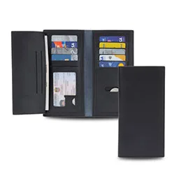 Trento - Pu Suit Coat Wallet - Black