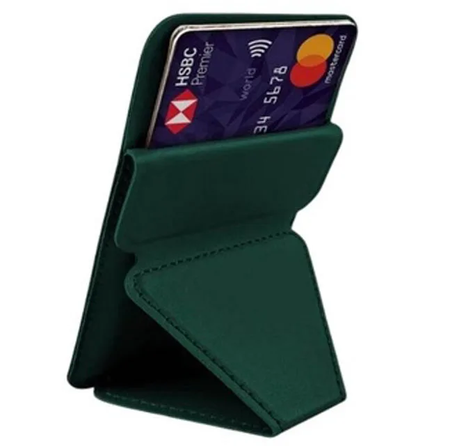 ODDA - Mag Card Holder with Phone Stand - Green