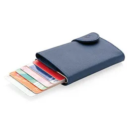 Vatra - حامل بطاقات ومحفظة C-secure من جلد Pu بحماية Rfid - كحلي