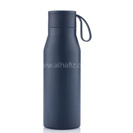 Nebra - Change Collection Vacuum Bottle With Loop - 600ml - Navy Blue