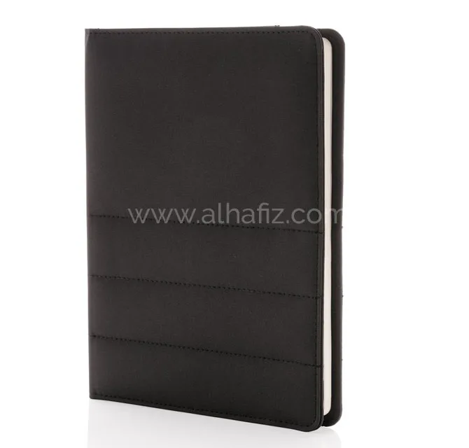 Impact AWARE™ - دفتر A5 من RPET - أسود