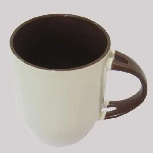 مج أبيض ـ المقبض والداخلية بني