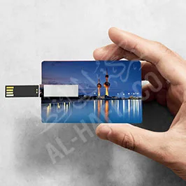 Card-Shaped USB Flash Drive with Photo Print Card-Shaped USB Flash Drive with Photo Print