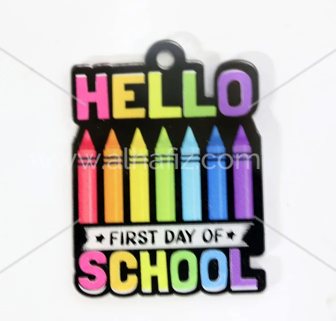 First Day of School Acrylic Keychain