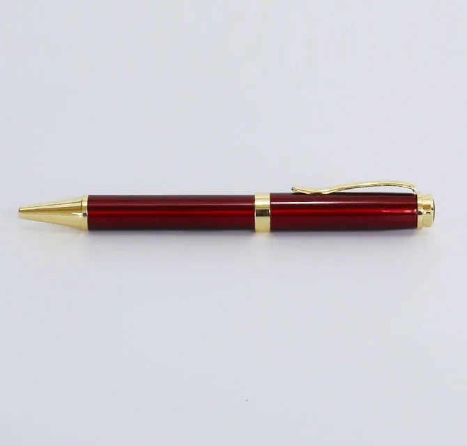 Red Pen with Golden Tip and Clip
