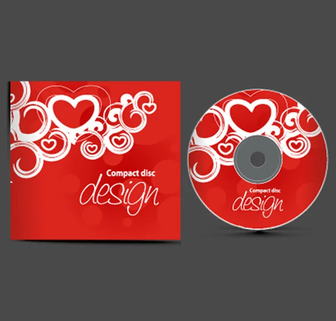 Customized CD Cover & Label Printing Red