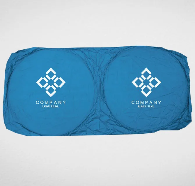 مظلة سيارة مطبوعة – زرقاء