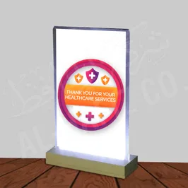 تقف 3D مع أضواء LED