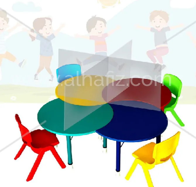 Acrylic Cross Divider for Round Kids' Tables