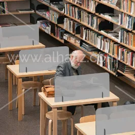 فواصل مكاتب المكتبة من الأكريليك المصنفر فواصل مكاتب المكتبة من الأكريليك المصنفر