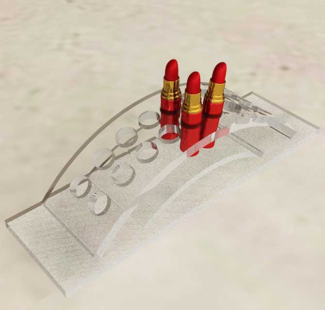 Acrylic Lipstick Organizer (Arched)