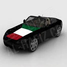 علم سيارة سباق الكويت