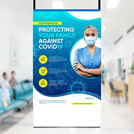 Ceiling Hanging Banner – COVID-19 Awareness Ceiling Hanging Banner – COVID-19 Awareness