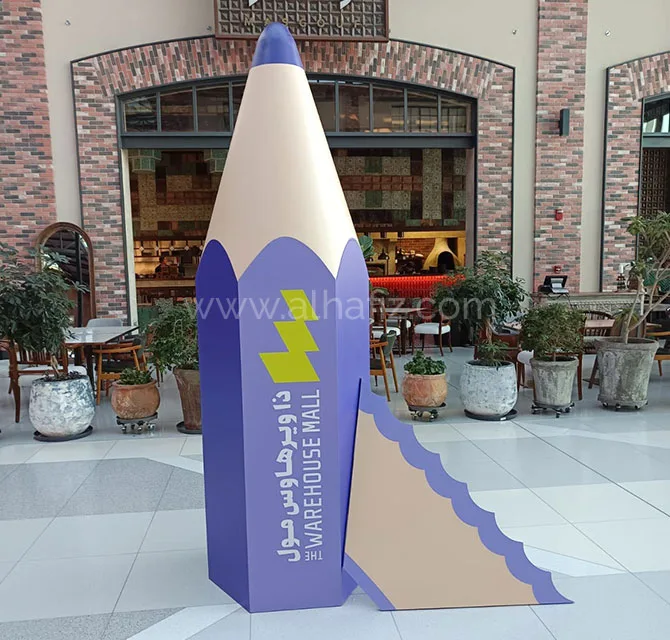 Polystyrene 3d Pencil shape