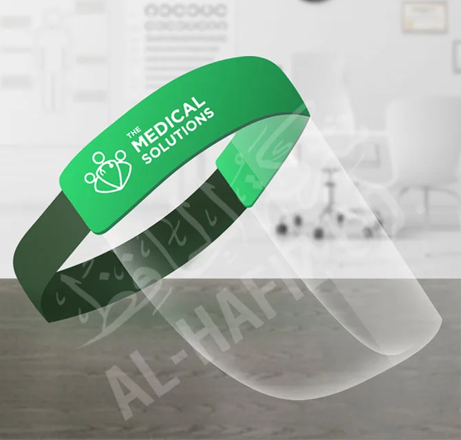 Branded Face Shield with Printed Headband