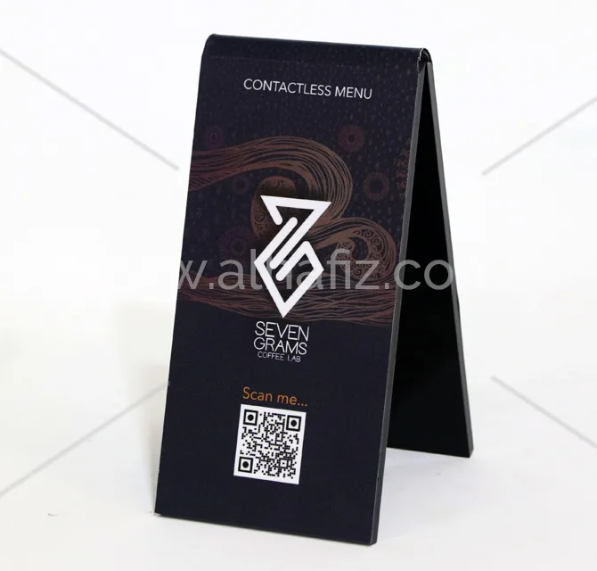 A-Frame Contactless Menu Stand