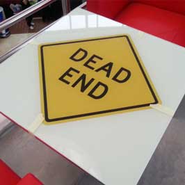 Direct Flatbed Printed Right Turn Split Sign Direct Flatbed Printed Right Turn Split Sign