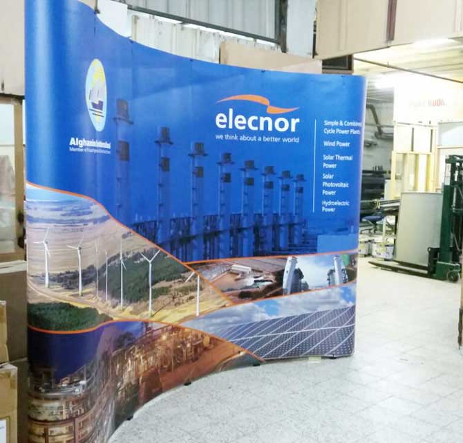 3x4 Popup Display Stand - Elecnor