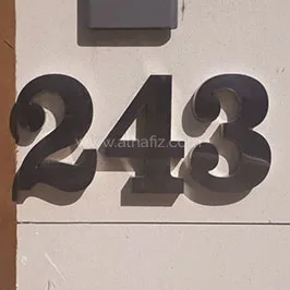 Exterior Hose Number Sign