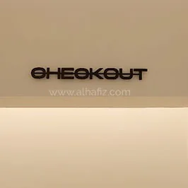 حروف جدارية سوداء ثلاثية الأبعاد – الدفع حروف جدارية سوداء ثلاثية الأبعاد – الدفع