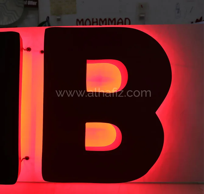Back lit Led signage