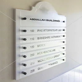 Modular Interior Signage Modular Interior Signage