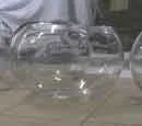 Sand Blasting On A Glass Bowl
