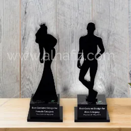 Male & Female Silhouette Acrylic Awards Male & Female Silhouette Acrylic Awards