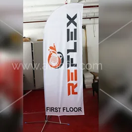 Store Directional Sharkfin Flag Store Directional Sharkfin Flag