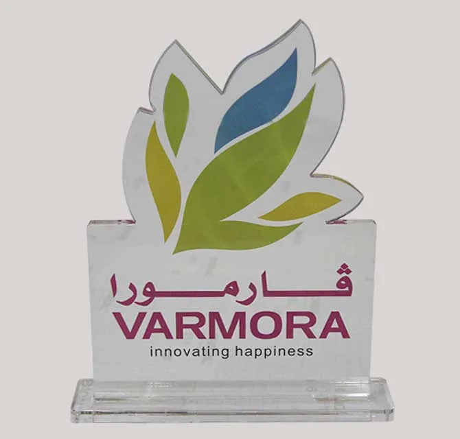 Acrylic branded Shield for event 