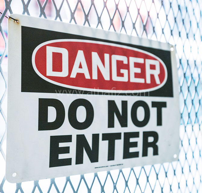 Danger Do Not Enter Signage