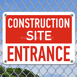 Site Entrance Construction Site