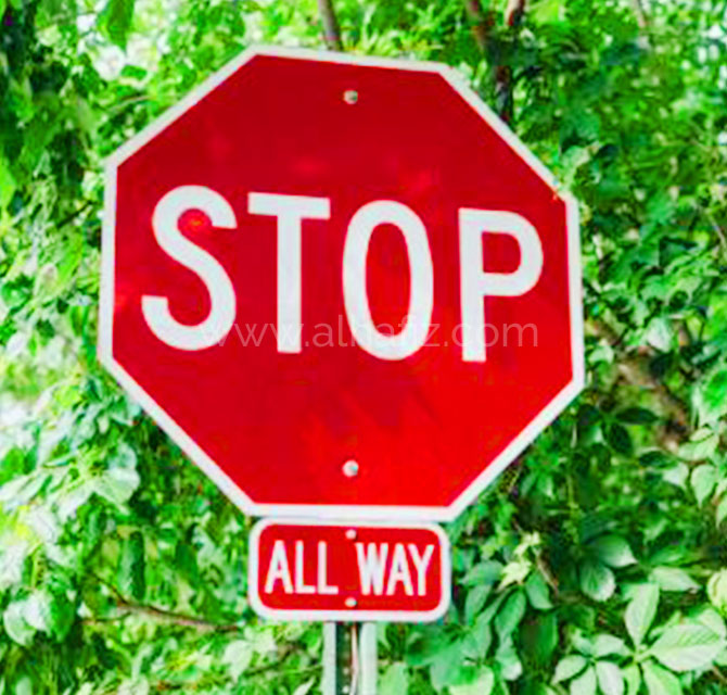 Stop Signage for Construction Sites 