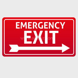 Emergency Exit Wall Signage 
