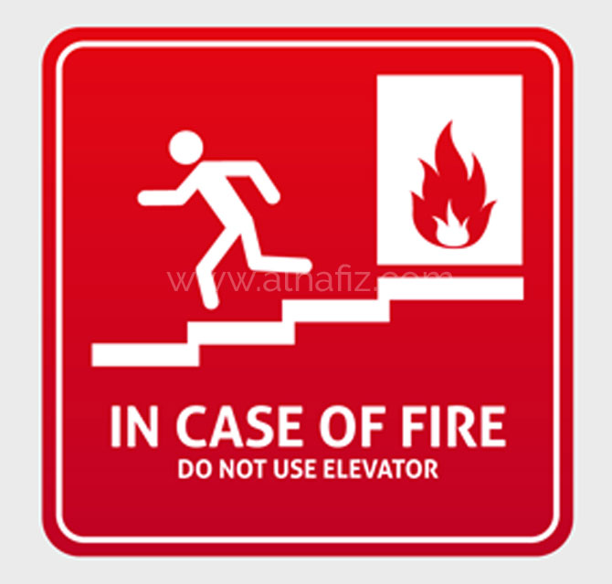 Do Not Use Elevator Fire Safety Signage 