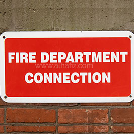 Fire Department Connection Signage